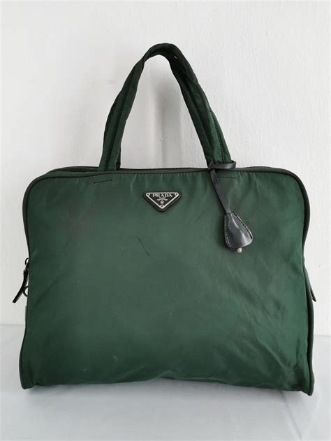 vintage green prada bag|Prada green sling bag.